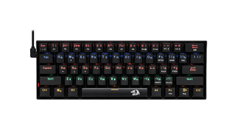 Клавиатура проводная Redragon Lakshmi Rainbow черный