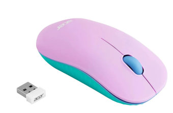 Мышь беспроводная Acer OMR200 1200dpi зеленый/фиолетовый