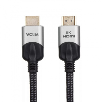 Кабель соединительный HDMI (m) < - > HDMI (m)  3.0м, ver 2.1, VCOM оплётка