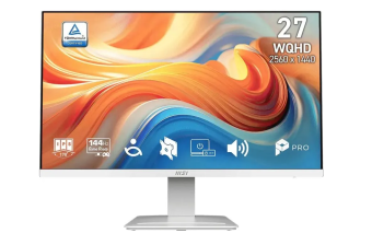 Монитор 27" MSI Pro MP273QW E14 (IPS 2560x1440 144Hz HDMI DP SP) белый
