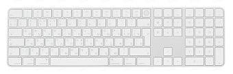 Клавиатура беспроводная Apple Magic Keyboard Touch ID Numeric Keypad белый