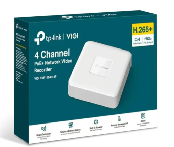 Видеорегистратор NVR (сетевой) TP-Link NVR VIGI NVR1104H-4P