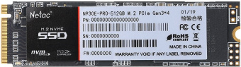 Накопитель SSD M.2 512Gb Netac N930E Pro (PCI-E 3.0 x4, 2080/1700 Мбайт/сек)