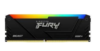 Модуль памяти DDR4 16Gb PC4-25600 3200MHz Kingston Fury Beast Black RGB