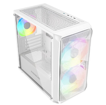 Корпус Powercase Mistral Micro A3W ARGB mATX White