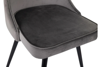 Кресло Бюрократ CH-K4_SP с повор.мех. т.серый Holland 18 металл черный на ножках