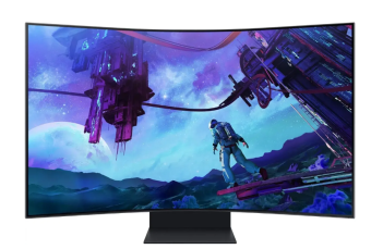 Монитор 55" Samsung Odyssey Ark (VA 3840x2160 1ms 165Hz HDMI DP SP) Black