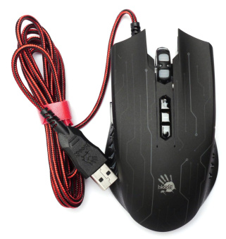 Мышь проводная A4Tech Bloody Q82 6200dpi Black