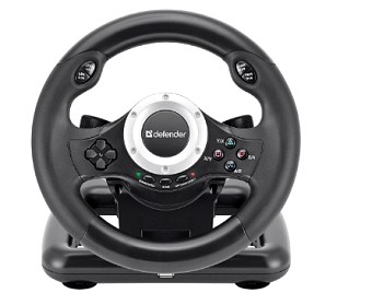 Руль Defender Turbo Pro (педали, виброотдача, D-Pad-8, USB)