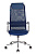 Кресло Бюрократ KB-9N (сетка/ткань, мех. качания, подлокотники и крест. металл хром, до 120 кг) Синий