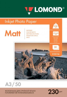 Бумага Lomond [A3] матовая, 230гр/м2, 50л