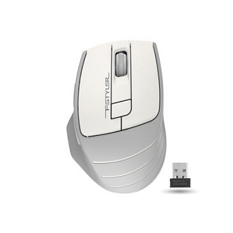 Мышь беспроводная A4Tech Fstyler FG30S 2000dpi бесшумная серый
