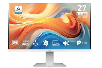 Монитор 27" MSI Pro MP273W E14A (IPS 1920x1080 144Hz HDMI DP) белый