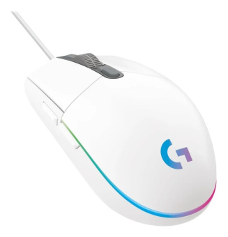 Мышь проводная Logitech G102 LightSync White