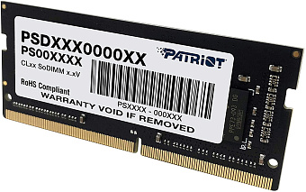 Модуль памяти SODIMM DDR4 16Gb PC4-19200 2400MHz Patriot (PSD416G24002S)