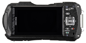 Цифровая фотокамера Ricoh WG-80 (CMOS, 16Mpx, foto 4608 x 3456, f/3.5-5.5, SD) черно-оранжевый