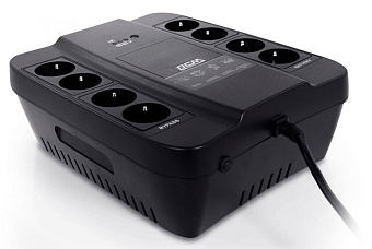 ИБП Powercom Spider  SPD-650N 650 ВА (8 х Euro розеток: 4 с резервным питанием, 4 с фильтрацией)