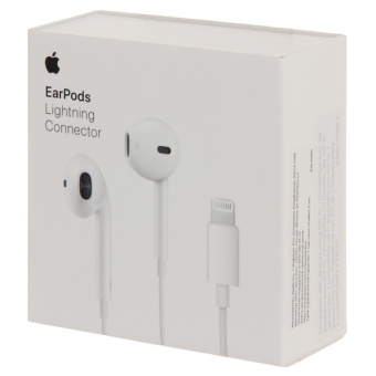 Наушники проводные Apple EarPods with Lightning Connector