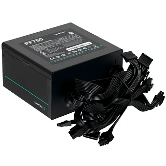 Блок питания 750W Deepcool PF750 (120mm, 20+8pin, 4*8pin, 6*Sata, 2*Molex, 80 PLUS)