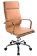 Кресло Бюрократ CH-993 (эко.кожа, мех. качания, крест. металл хром, до 120 кг) Светло-Коричневый