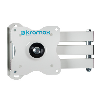 Крепление для телевизора Kromax DIX-15 (15"-28" макс.30кг настенный поворот и наклон) White