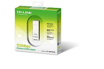 Сетевая карта USB2.0 TP-Link TL-WN727N (802.11b/g/n, до 150Mbps, 2.4GHz)