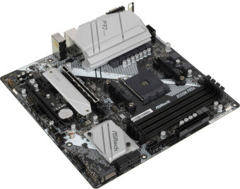 Материнская плата Socket AM4 ASRock B550M PRO4 (B550) 4*DDR4 1*PCI-Ex1 2*PCI-Ex16 SATA M.2 USB-C HDM