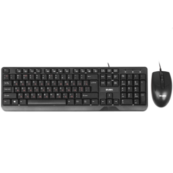 Комплект проводной (клавиатура+мышь) SVEN KB-S330C черный