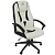 Кресло Zombie 8 (эко.кожа, мех. качания, крест. пластик, до 120 кг) Белый/черный