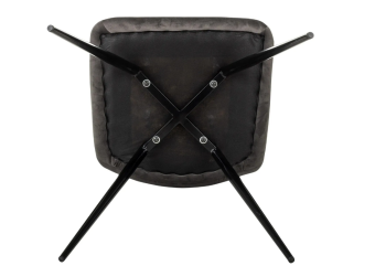 Кресло Бюрократ CH-K1_4 комплект 4шт т.серый Holland 18 металл черный на ножках