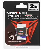 Накопитель SSD M.2 2Tb Patriot Viper VP4000 Mini (2230, PCI-E 4.0 x4, 5000/3500 Мбайт/сек)