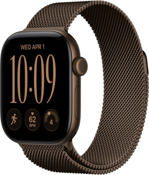 Смарт-часы Apple Watch Series 12 46mm Aluminum Milanese Loop Dark Bronze (бронза)