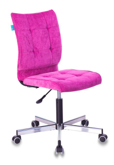 Кресло Бюрократ CH-330M (ткань, без мех. качания, крест. металл, до 120 кг) Малиновый