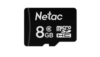 Карта памяти microSD 8Gb Netac P500 Class 10, 80MB/s, без SD адаптера