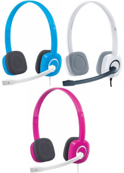 Наушники проводные Logitech H150 Stereo Headset jack 3.5мм 1.7м White