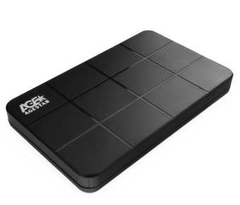 Внешний контейнер USB3.0 -> SATA 2.5", AgeStar 3UB2P1C, type-c, пластик, чёрный