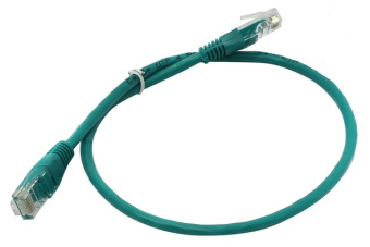 Кабель патч-корд Patch cord кат.5e  0.5м, Cablexpert, многожильный, зеленый