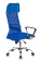 Кресло Бюрократ KB-6N (сетка/ткань, пружинно-винтовой мех. качания, крест. металл хром, до 120 кг) Синий