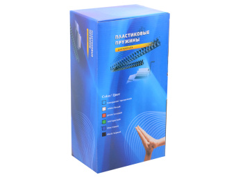 Пружина пластиковая Office Kit 32мм, белая, 50шт