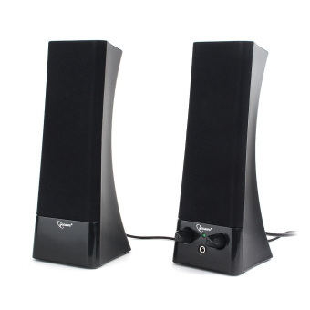 Акустическая система Gembird SPK-500 (6Вт, регулятор громкости, питание от сети) Black