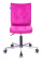 Кресло Бюрократ CH-330M (ткань, без мех. качания, крест. металл, до 120 кг) Малиновый