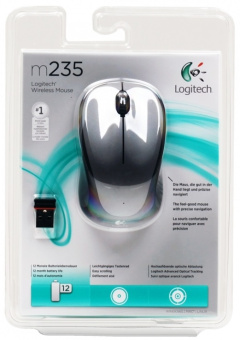 Мышь беспроводная Logitech M235 Wireless Grey