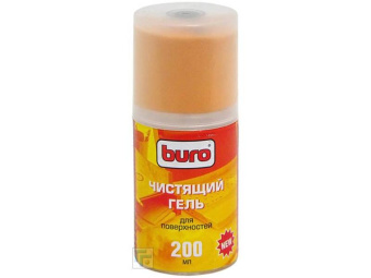 Спрей BURO BU-Gsurface - Гель для чистки пластика + салфетка из микрофибры (баллон - 200мл)