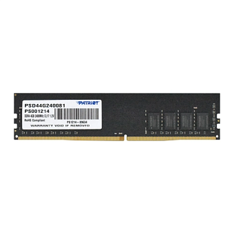 Модуль памяти DDR4 4Gb PC4-19200 2400MHz Patriot