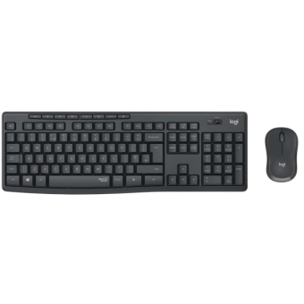 Комплект беспроводной (клавиатура+мышь) Logitech MK295 Wireless Combo Silent USB черный