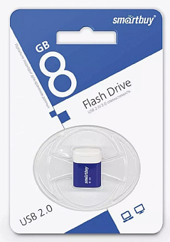Флешка 8Gb SmartBuy Lara USB Blue