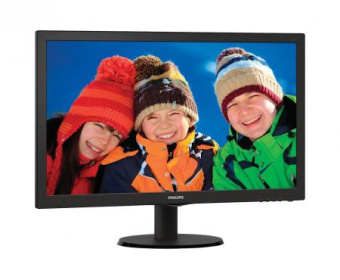 Монитор 23" PHILIPS 233V5LSB/00/01/62 (1920x1080, 5ms, DVI) черный