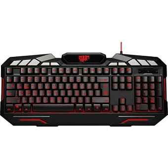 Клавиатура проводная Defender Doom Keeper GK-100DL RGB Led черный