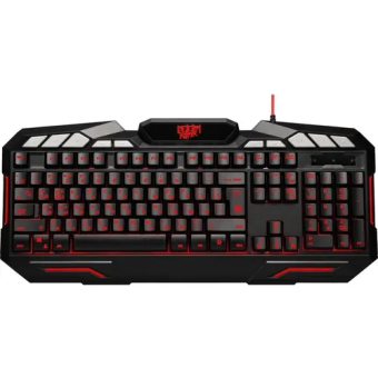 Клавиатура проводная Defender Doom Keeper GK-100DL RGB Led черный