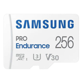 Карта памяти microSD 256Gb Samsung PRO Endurance Class 10, UHS-I (SD адаптер)